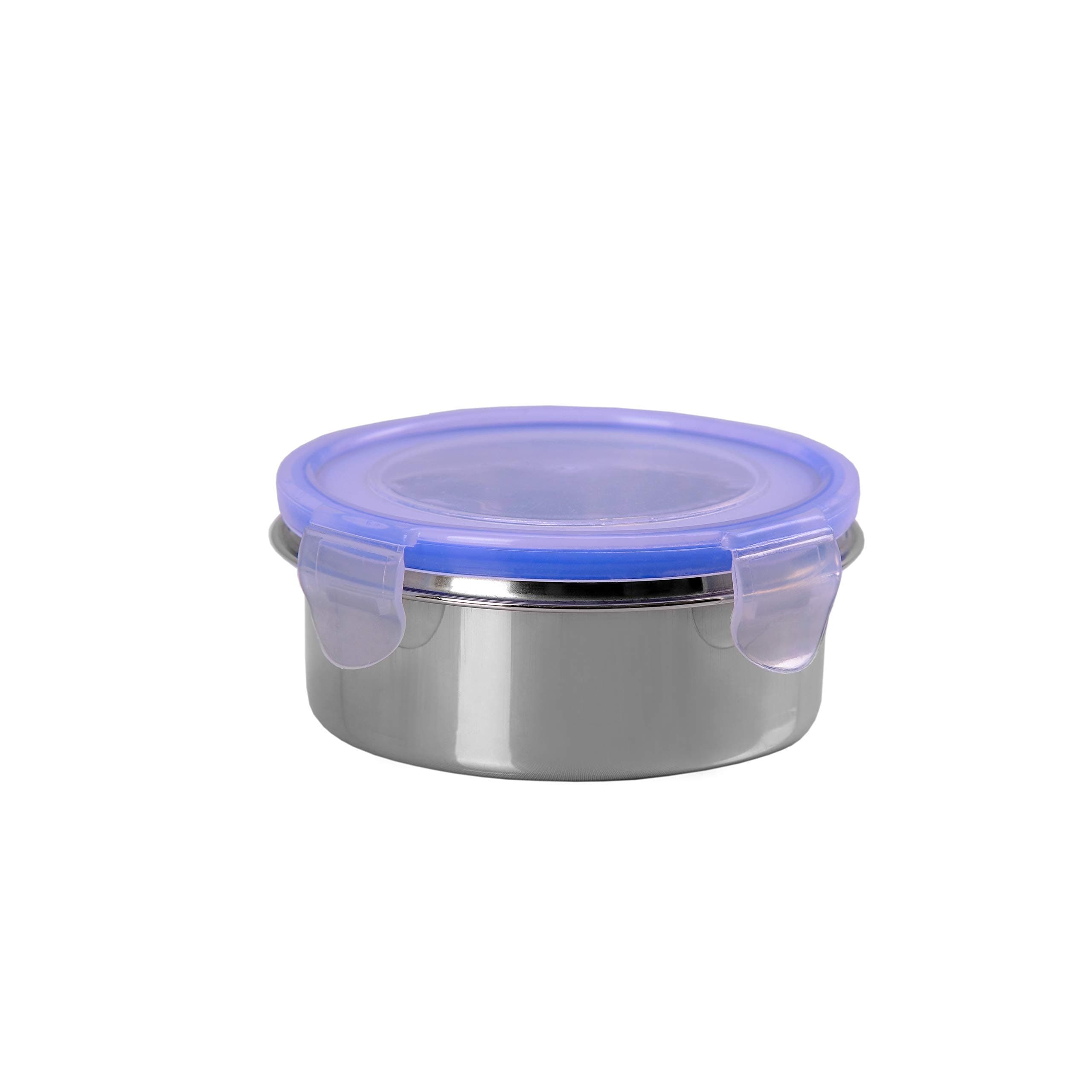 Sumeet Stainless Steel Airtight & Leak Proof L&L Containers 300 Ml, 10.2Cm Dia, Pack Of 1Pc, Beige