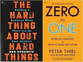 Zero to One &The Hard Thing about Hard Thing 2 Books Combo (PaperBack)