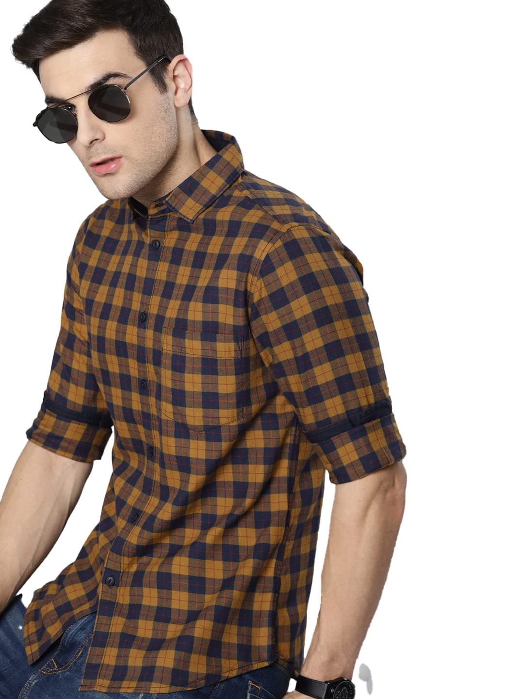 Dennis Lingo Men's Cotton Slim Fit Shirt