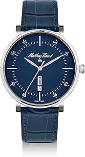 Mathey-Tissot Swiss Made Monsoon Day-Date Quatrz Blue Dial Analog Watch for Men - H7918ALBU