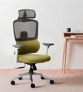 Pepperfry Sama Ergonomic Office Chair with Adjustable 4D Armrests Support | Multi Lock Mechanism | Revolving Chair