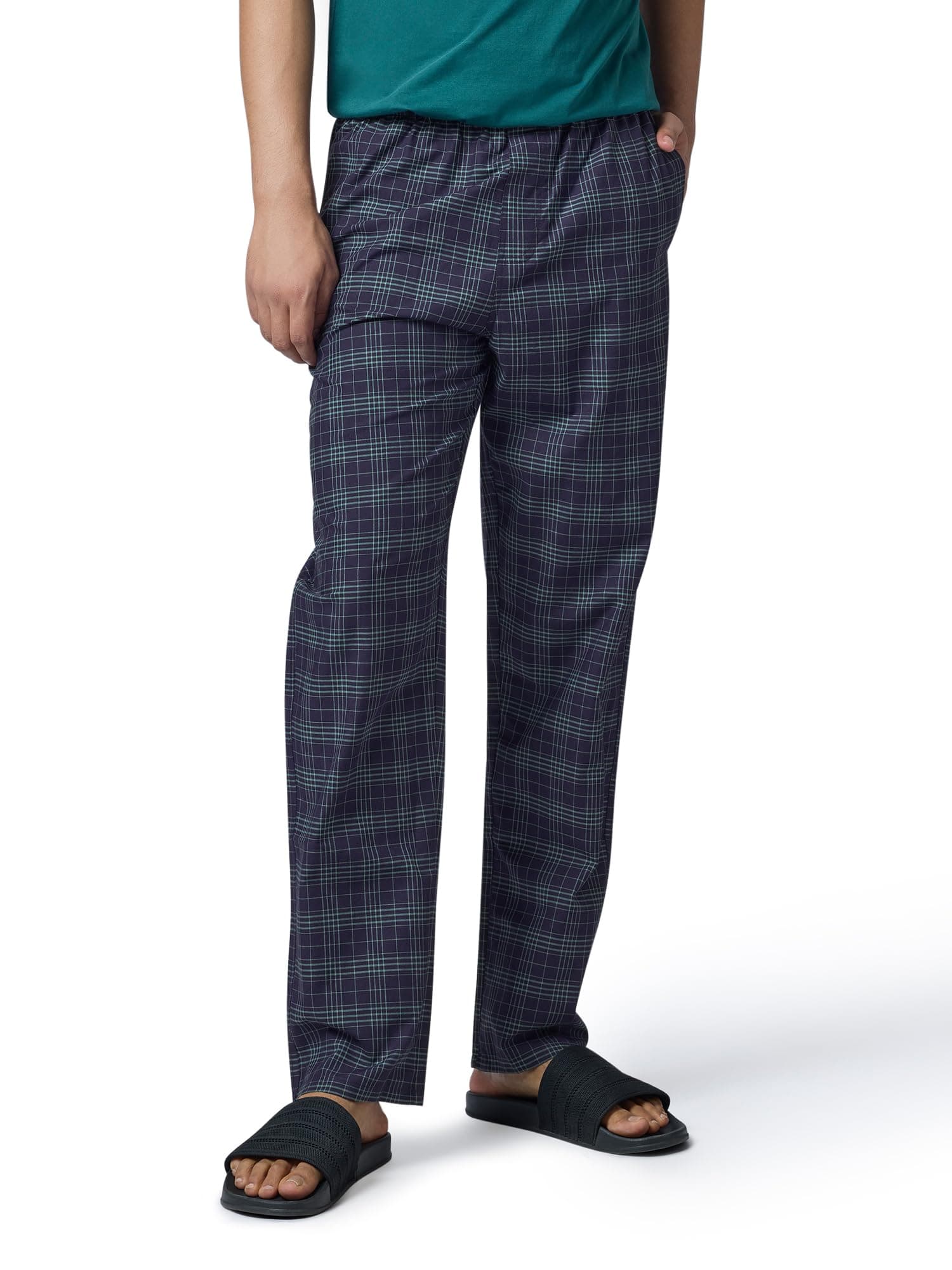 XYXX Men's Checkmate Combed Cotton Regular Fit Pyjama