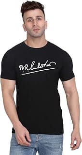 Generic Fashion Love |Dr B R Ambedkar Signature T-Shirt for Men |Cotton HSR-3462