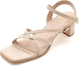 Symbol Premium Women's 'Desk to Dinner' Open Toe Sandals (Ortholite Insole|Stylish Heels)
