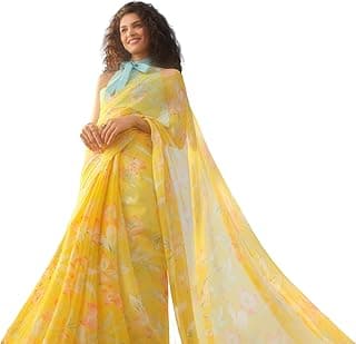 Garden Vareli Floral Print Nara Chiffon Saree