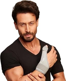 Leeford Thumb Splint | Wrist band for pain relief | Right and left hand support | Wrist Support | Thumb Spica Splint | Universal Size - Grey