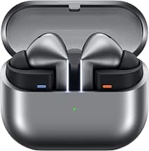 Samsung Galaxy Buds3 Pro Wireless Earbuds, Powered by Galaxy AI, IP57, Active Noise Cancellation, Adaptive Noise Control, 37hrs Battery, 360 Surround Sound, Pinch Controls, Galaxy Ecosystem, Silver