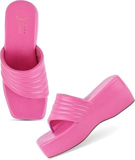 JM LOOKS Fashionable Wedge Sandals with Casual Attractive Design & Comfortable Sole for Women & Girls