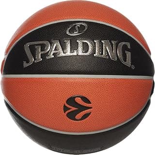 Spalding Turkish Airlines Varsity TF 150 29.5" Rubber Moulded Indoor/Outdoor Basketball with Butyl Bladder + Free Air Pin (Black/Orange) Size 7