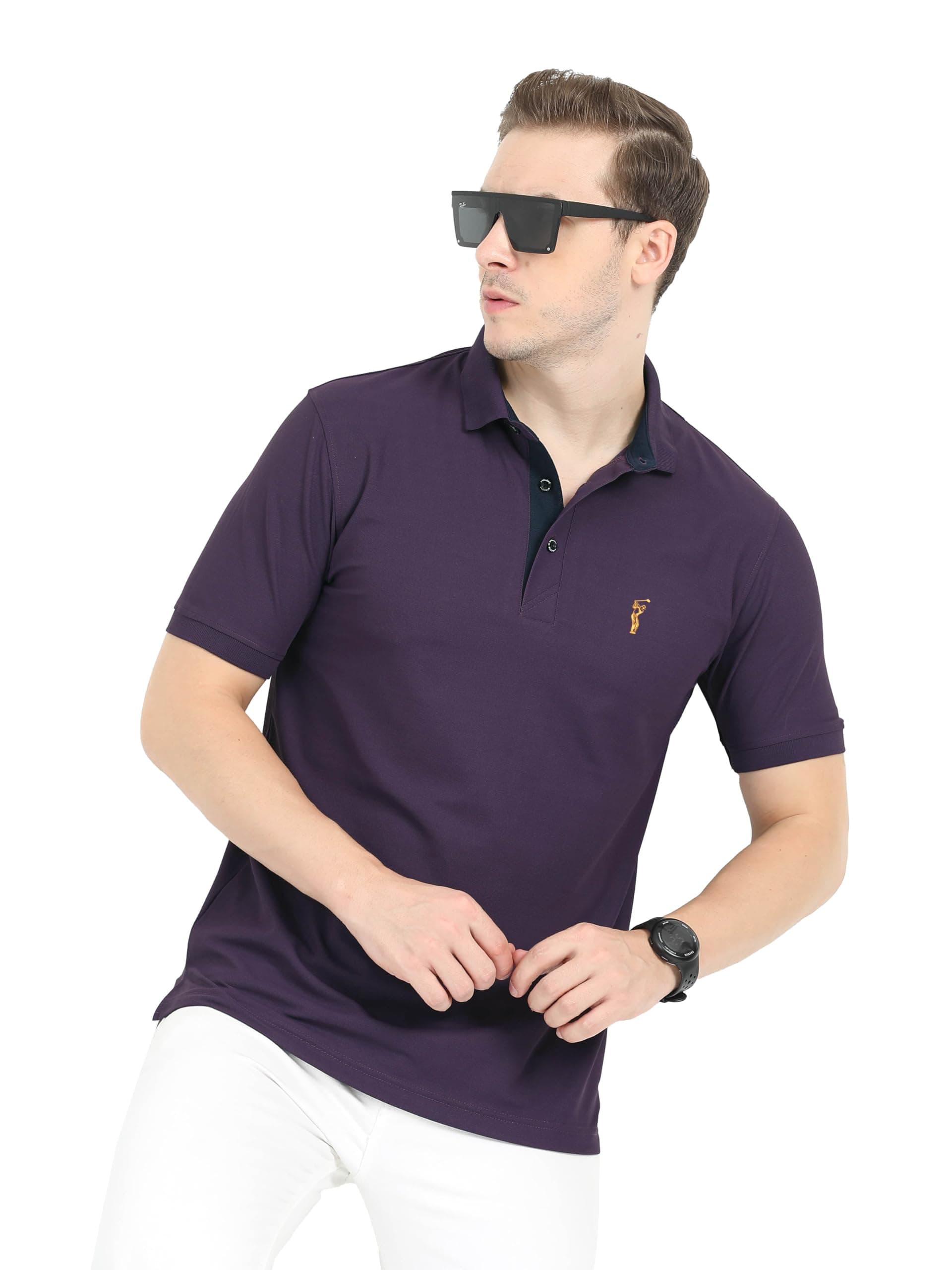STELLERS Men's Premium Regular Fit Polo T-Shirt's |Feather Touch Feel | Odour Resistant| Anti-Static| Wrinkle Free | Quick Dry | Stretchable | Lightweight | Sweat-Proof
