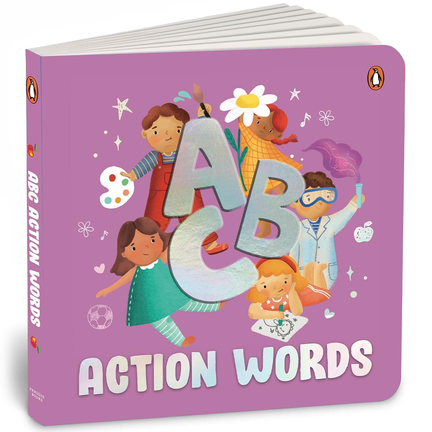 ABC Series- Action Words: A to Z of Action Words with Simple Explanations & Bright Illustrations | Board Book for Toddlers and Kids to Build Vocabulary & Language Skills | Ages 3+ [Select Learning]