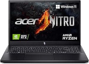 Acer Nitro V 15, AMD Ryzen 5 6600H Hexa-core Processor,NVIDIA GeForce RTX 4050-6GB GDDR6,16 GB, 512 GB, Full HD IPS, 15.6"/39.62 cm, 165 Hz, Win 11 Home,Obsidian Black, 2.1 kg, ANV15-41,Gaming Laptop