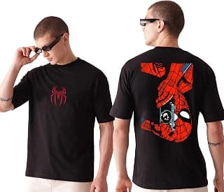 Unisex Superhero Graphic Printed Oversized T-Shirt