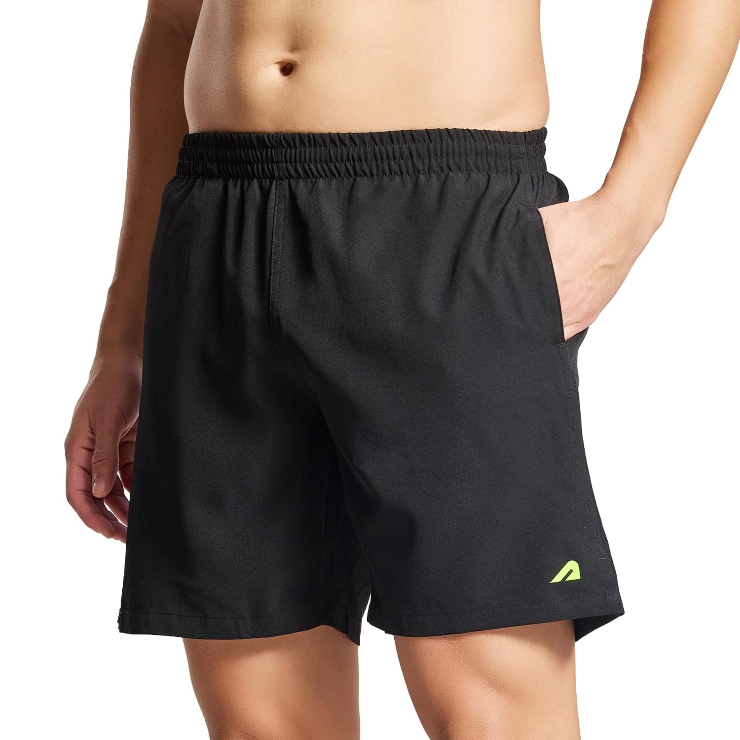 Boldfit Swimming Shorts for Men Stretchable Fit Swimming Trunks, Adjustable Quick-Drying Swim Shorts, Breathable Swimwear – Black(XXL)