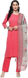 BIBA Women Rayon Gathered Suit Set