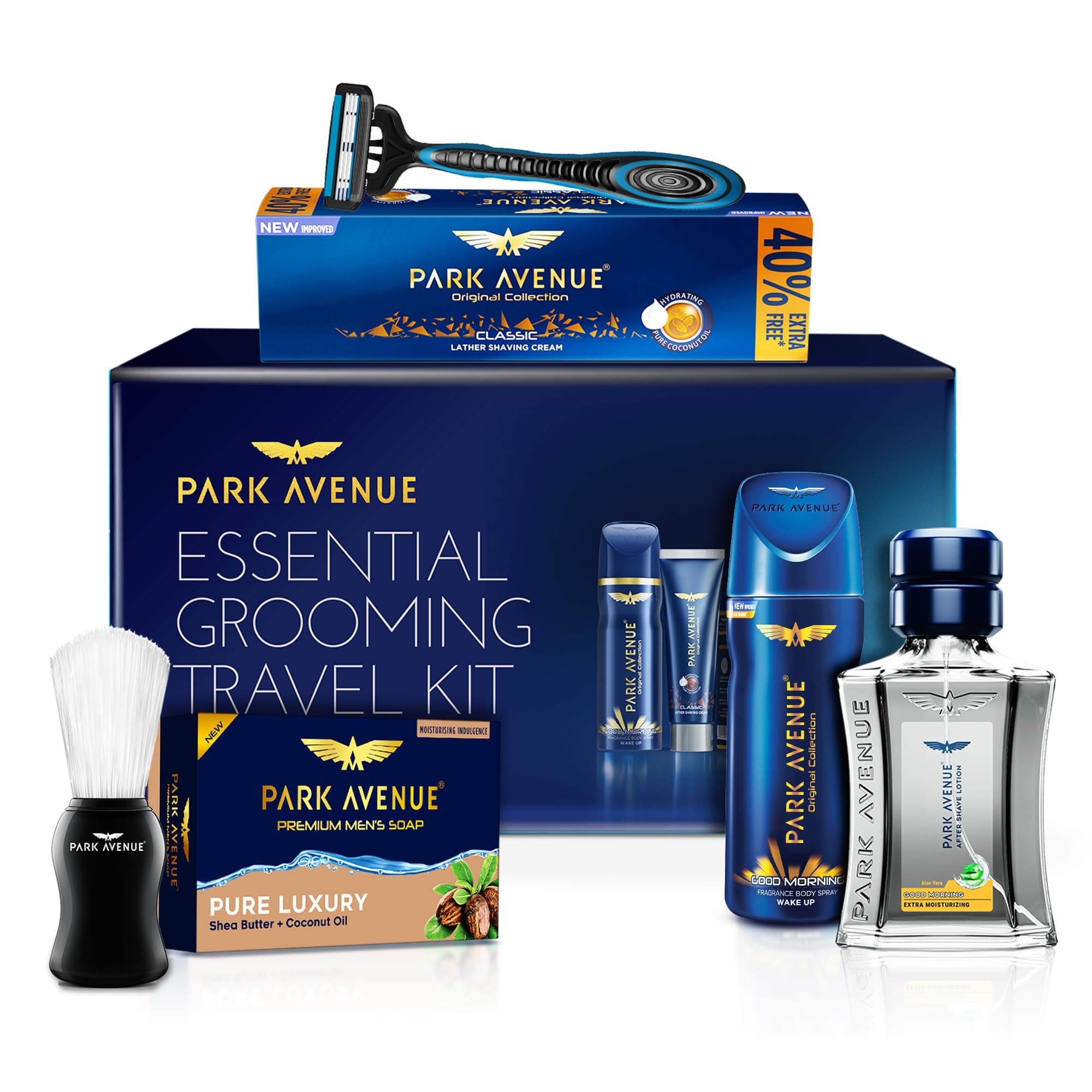 Park Avenue Essential Grooming Collection 7 in 1 Combo Grooming Kit for men