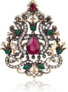 SYGA Brooch Pin Fashion Crystal Rhinestone Jewellery Pin Vintage Clothing Accessories Decoration Corsage Crown Style Brooches For Women- S256