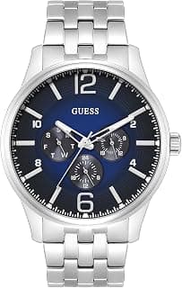 GUESS Round 45mm Blue Dial Analog Men Watch - U0252G2M