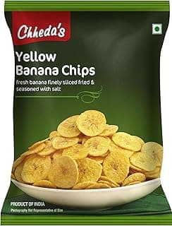 Chheda's - Yellow Banana Chips - Banana Wafers - 30 Gm Pack of 1