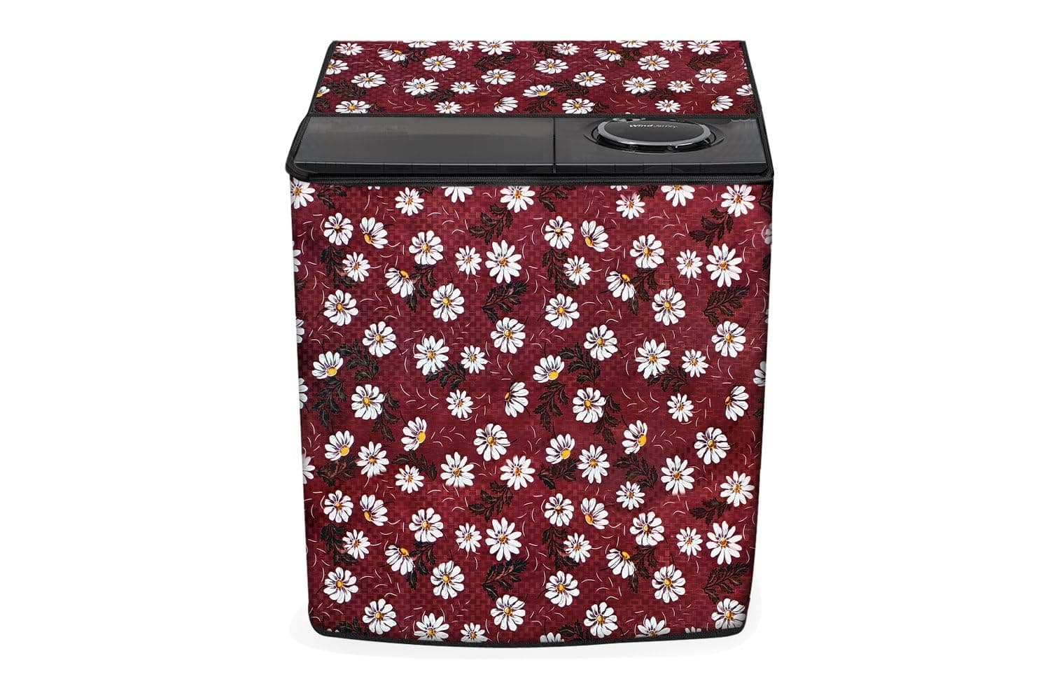 Stylista Washing Machine Cover Compatible for LG 11 kg Semi-Automatic Top Loading P1145SRAZ Red