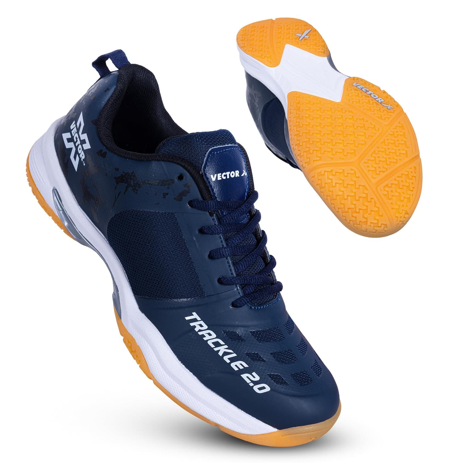 Vector X Unisex Badminton Shoes|Indoor Outdoor Court Sneaker|Breathable Mesh with TPU Fusing Upper + Rubber Outsole for Superior Grip|Boots for Men Women Adult Youth