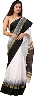 Generic Women's Woven Silk, Cotton Saree With Blouse Piece