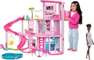 ​Barbie Dreamhouse, Pool Party Doll House with 75+ Piece & Barbie Teacher Doll (12 inches)