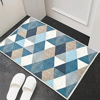 ishro home Velvet 3D Printed Rebecca Contemporary Runner Carpet Anti Skid For Home/Kitchen/Kitchen/Living Area/Office Entrance. (Crystals, 46X71 Cm)