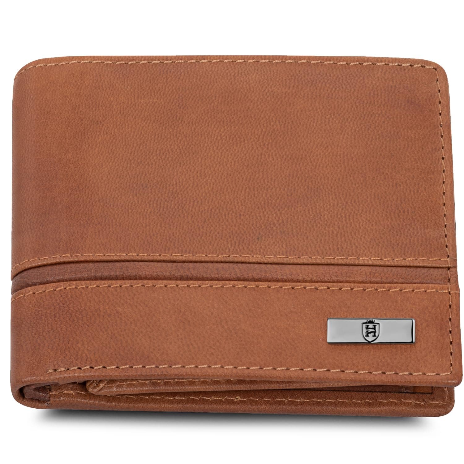HORNBULL Denial Vintage Cognac Leather Wallet for Men | Wallets Men with RFID Blocking | Mens Wallet