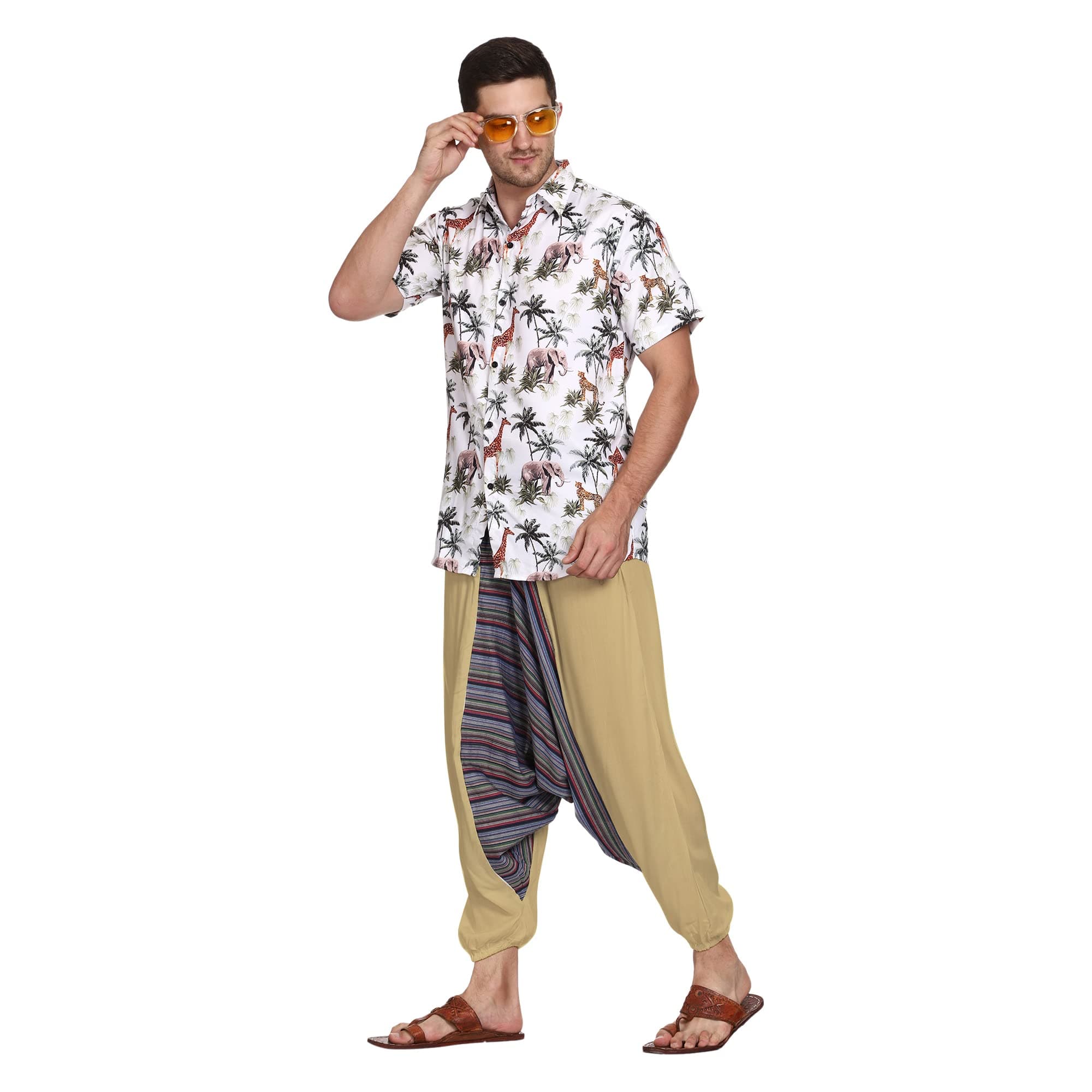 TINSIE Men Women Summer Sleepwear Yoga Casual Maternity Harem Pants
