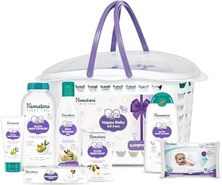 Himalaya Baby Gift Pack Basket,Pack of 6 Set,White