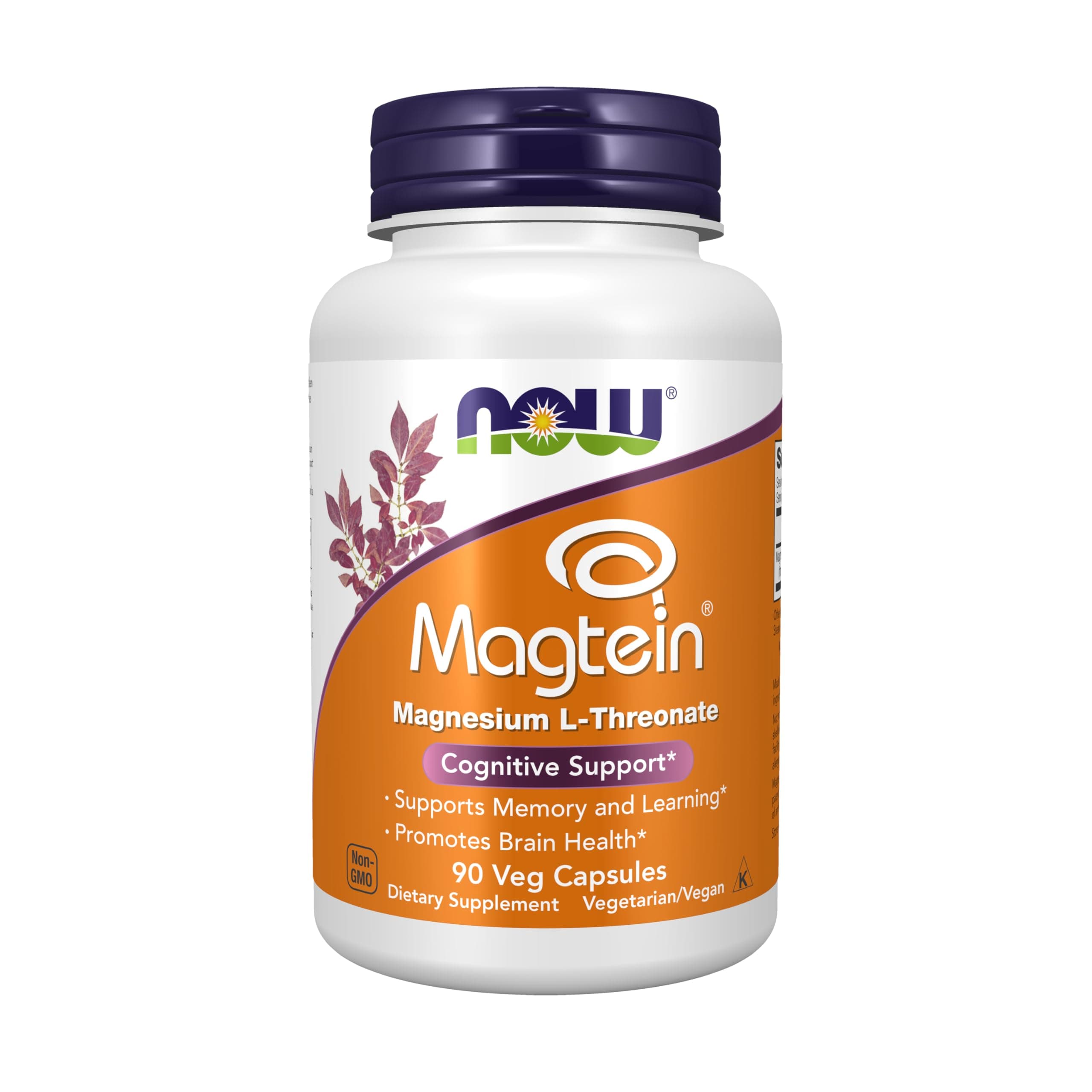 Now Foods, Magtein, Cognitive Support, 90 Veggie Caps