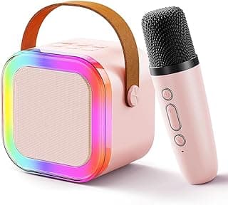 YGM Acoustic Foams® Kids Karaoke Mic with Speaker for Singing | Karaoke Machine | Mike for Kids Singing | Birthday Gift Toy for Girls & Boys (1 Mic, 1 Speaker (Any Color))