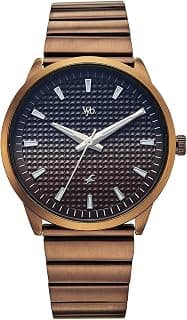 Fastrack Fastrack Vyb Arcane with Quartz Analog Black+Coffee Dial Coffee Brown Stainless Steel Strap Watch for Men - FV30047QM01W