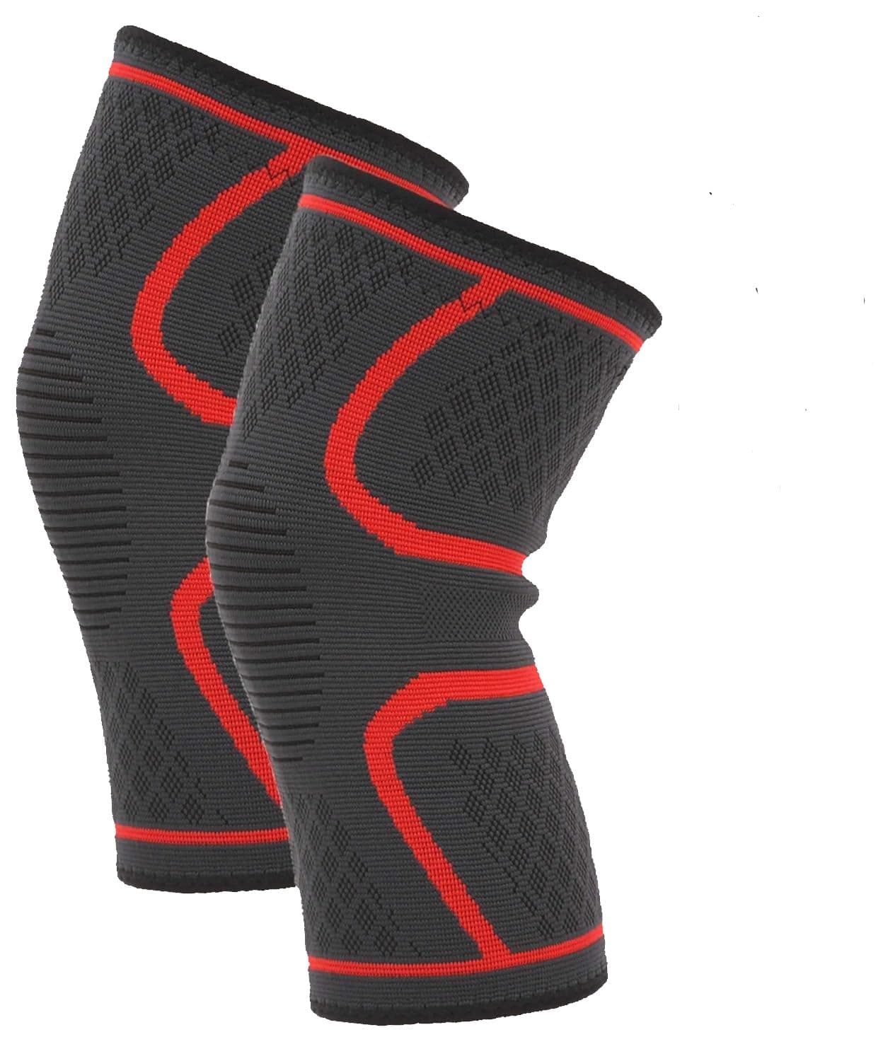 Wonder Care pack of 2 Knee Sleeve Knee Brace Compression For Men And Women Knee Support Running Workout Knee Sleeve Gym Hiking Sports Running Gym