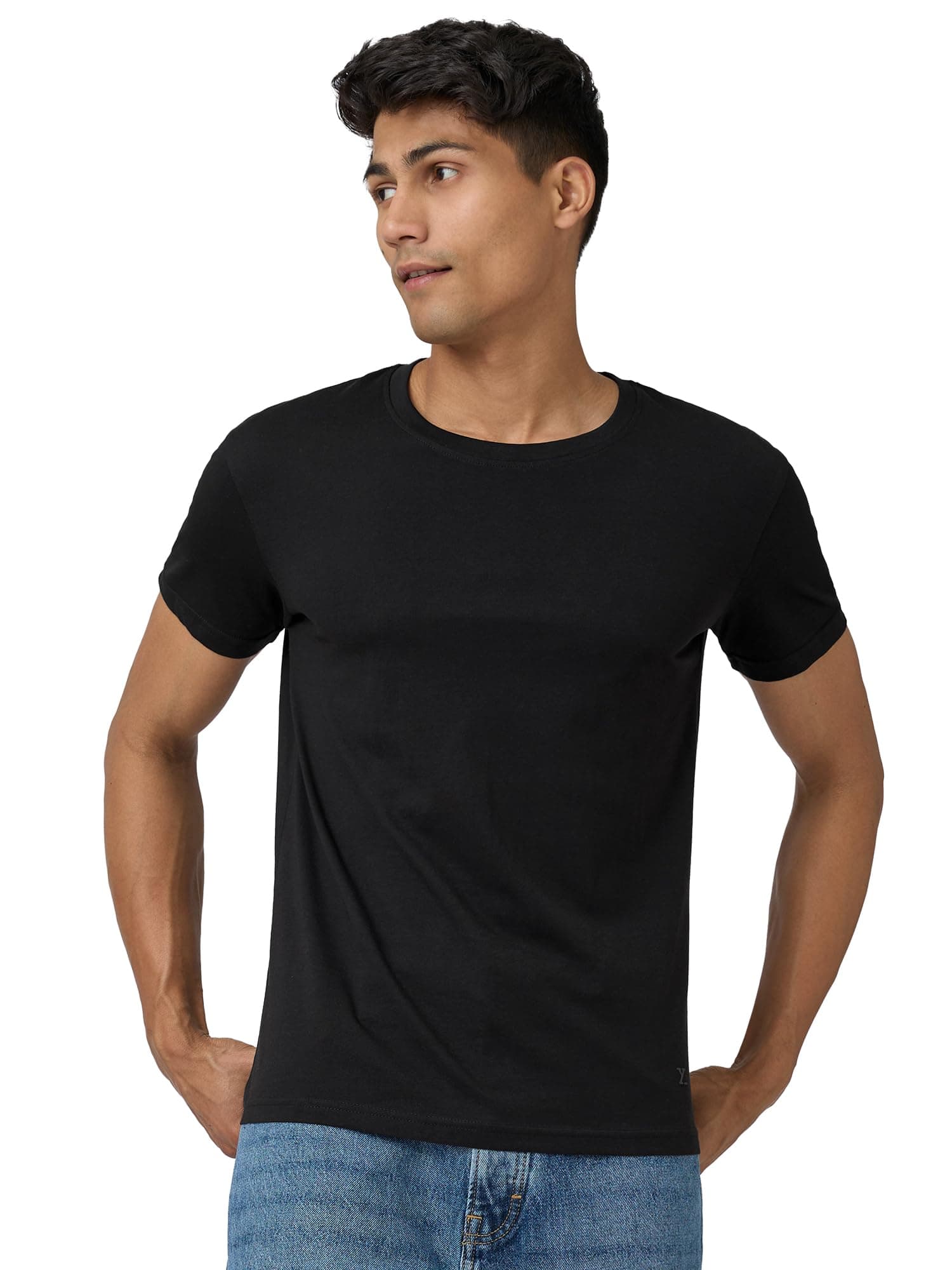 XYXX Men's Super Combed Cotton Half Sleeve Round Neck T-Shirt | Crew Neck Tshirt for Men
