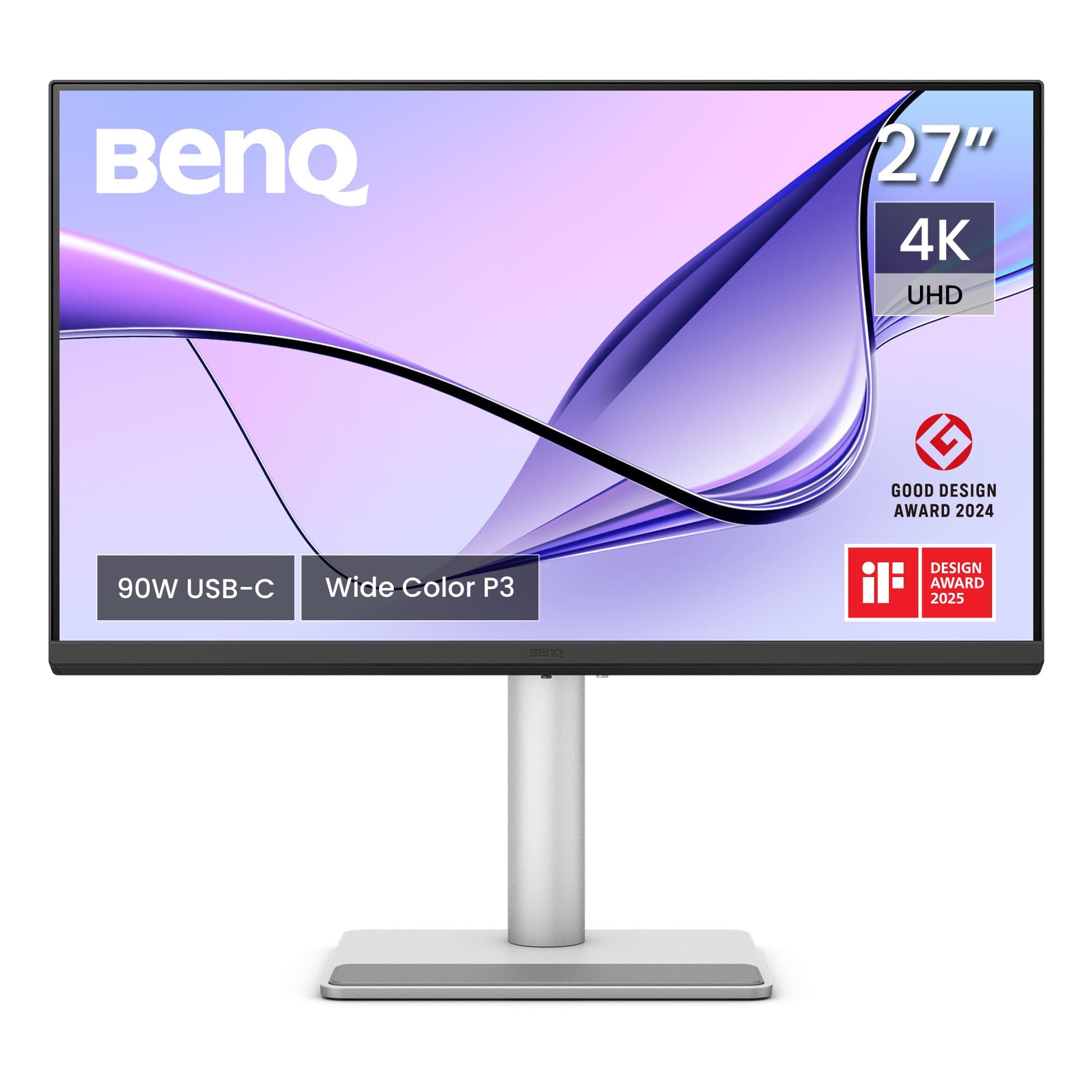 BenQ MA320U, 32Inch (68.58 cm), 4K IPS 3840x2160, 60Hz, Monitor for Mac®,97% P3 Color Gamut,99% sRGB, HDMI, Dual USB-C(90W PD),HAS Stand,Display Pilot2.0, 3WX2 Speakers,Integrated Mac® Controls(Gray)