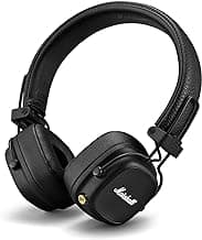 Marshall Major IV Wireless Bluetooth On Ear Headphone with Mic (Black)