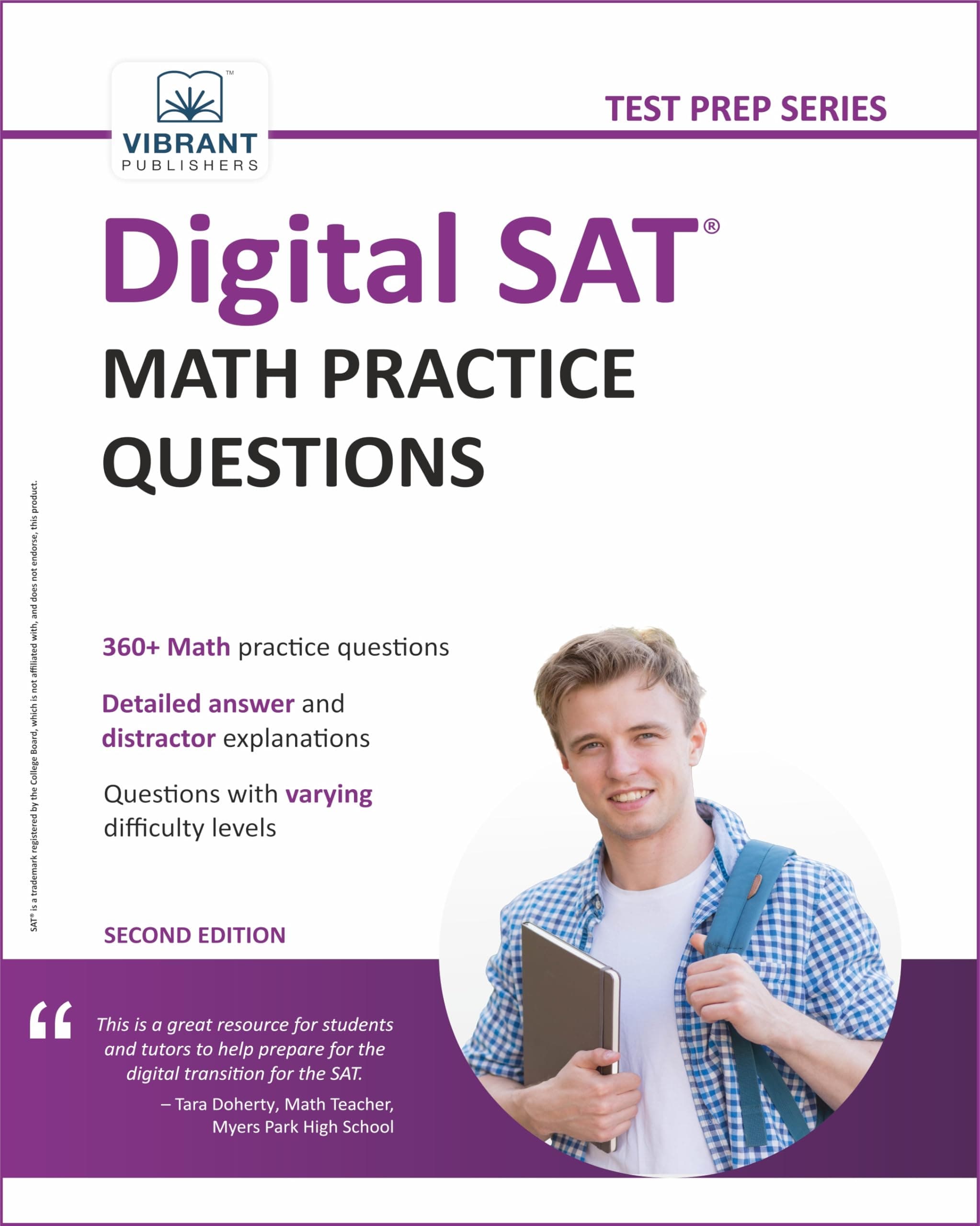 Digital SAT Math Practice Questions | 360+ Solved Questions with Detailed Explanations, & a Full-Length Sectional Test to Boost Your 2025–2026 SAT Math Score