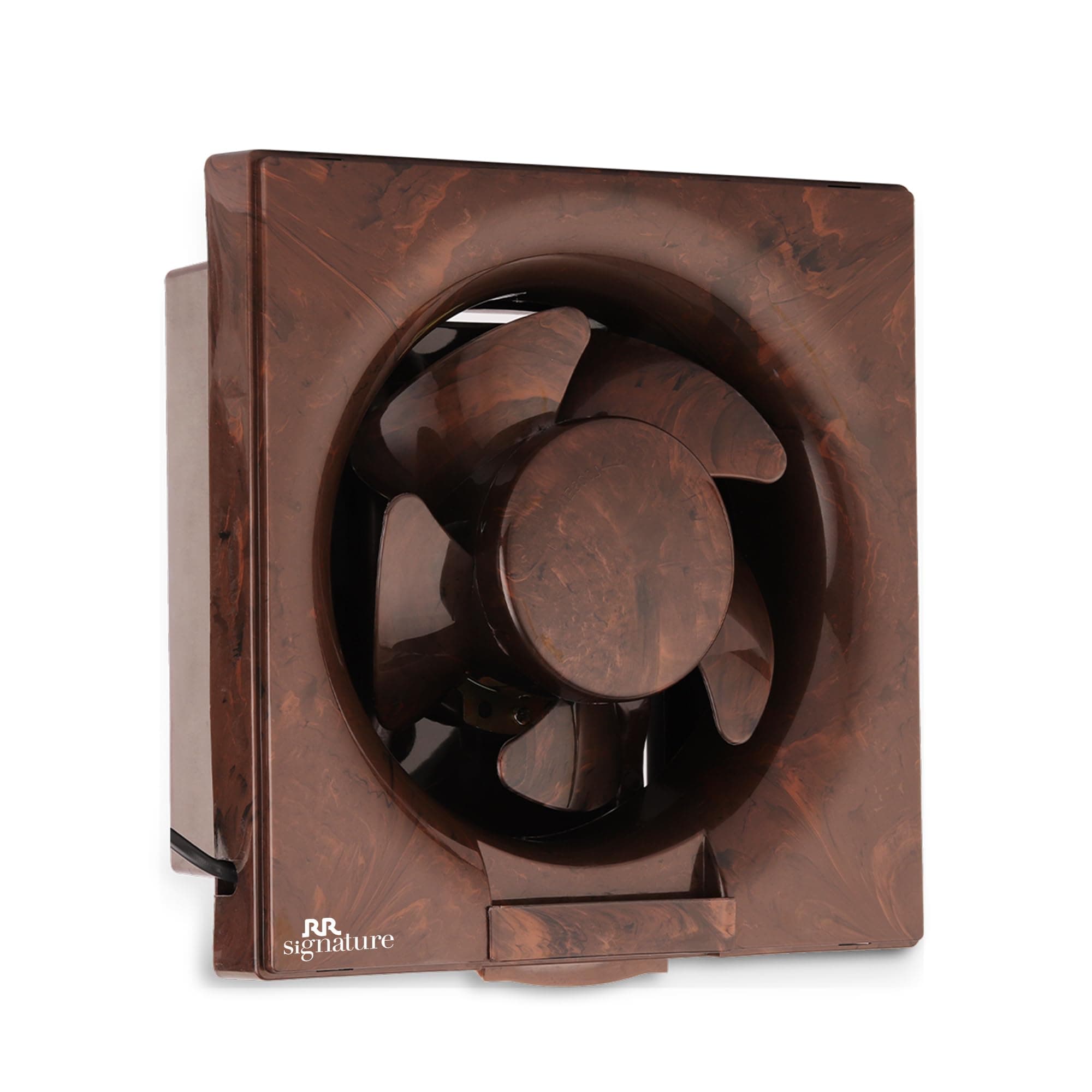 RR Signature Vento Deluxe 150 MM Exhaust Fan For Bathroom, Kitchen with Strong Air Suction, Rust Proof Body and Dust Protection Shutters (Marble Brown), 3 Year Warranty