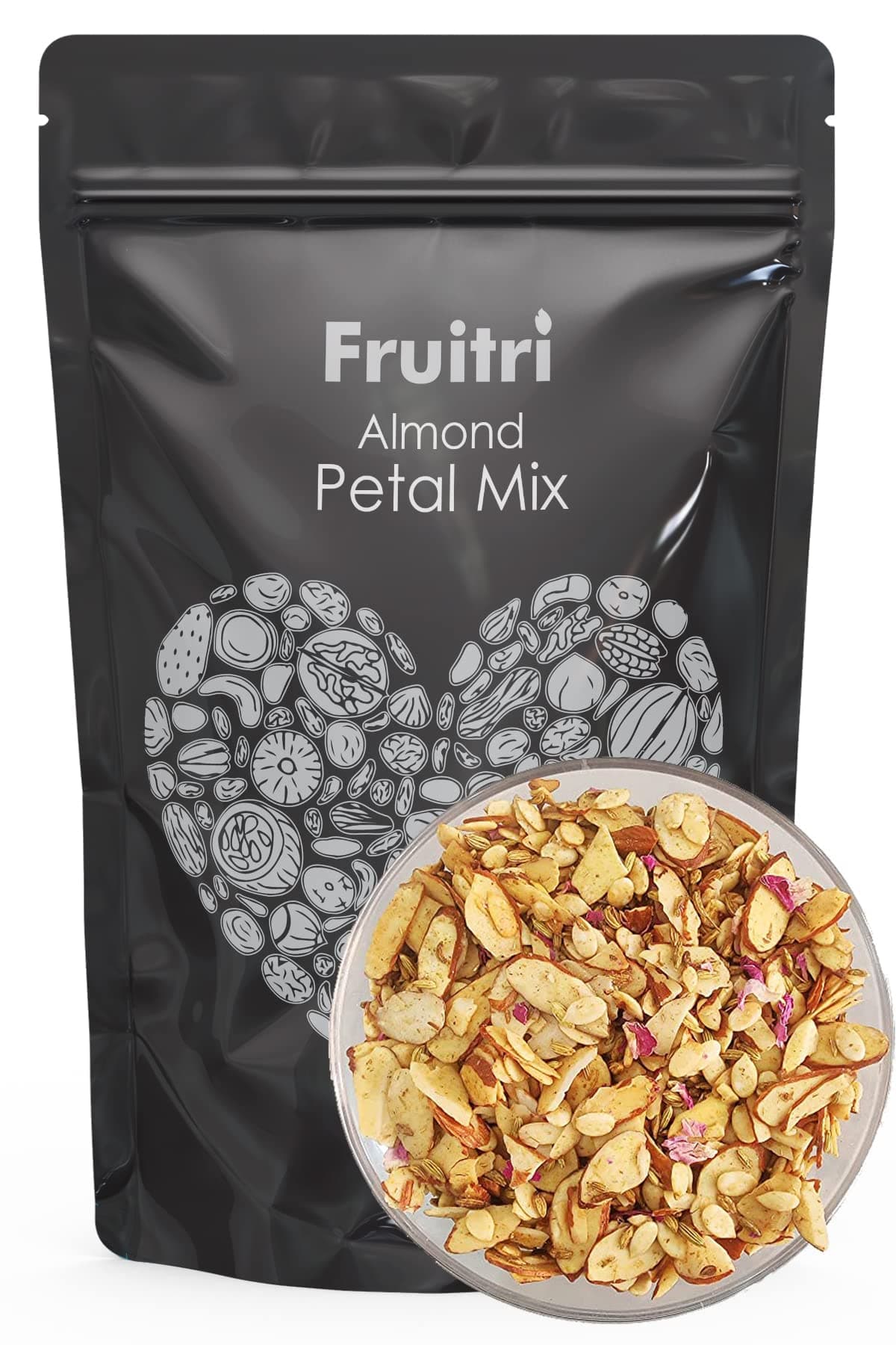 Fruitri Premium Almond Petal Mix 200g, Delight Assorted Digestive Almond Mouth Freshener (Almond Petal Mix)
