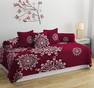 Polycotton Abstract Diwan Set (Maroon)_BZ_dwn-Win-Chakra