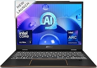 MSI Summit 13 AI Evo, Intel 1st Gen. Ultra 5 125H,Built-in AI, 34CM FHD+ Laptop(16GB/1TB NVMe SSD/Windows 11 Home/Intel Arc/Ink Black/1.39Kg), A1MTG-040IN