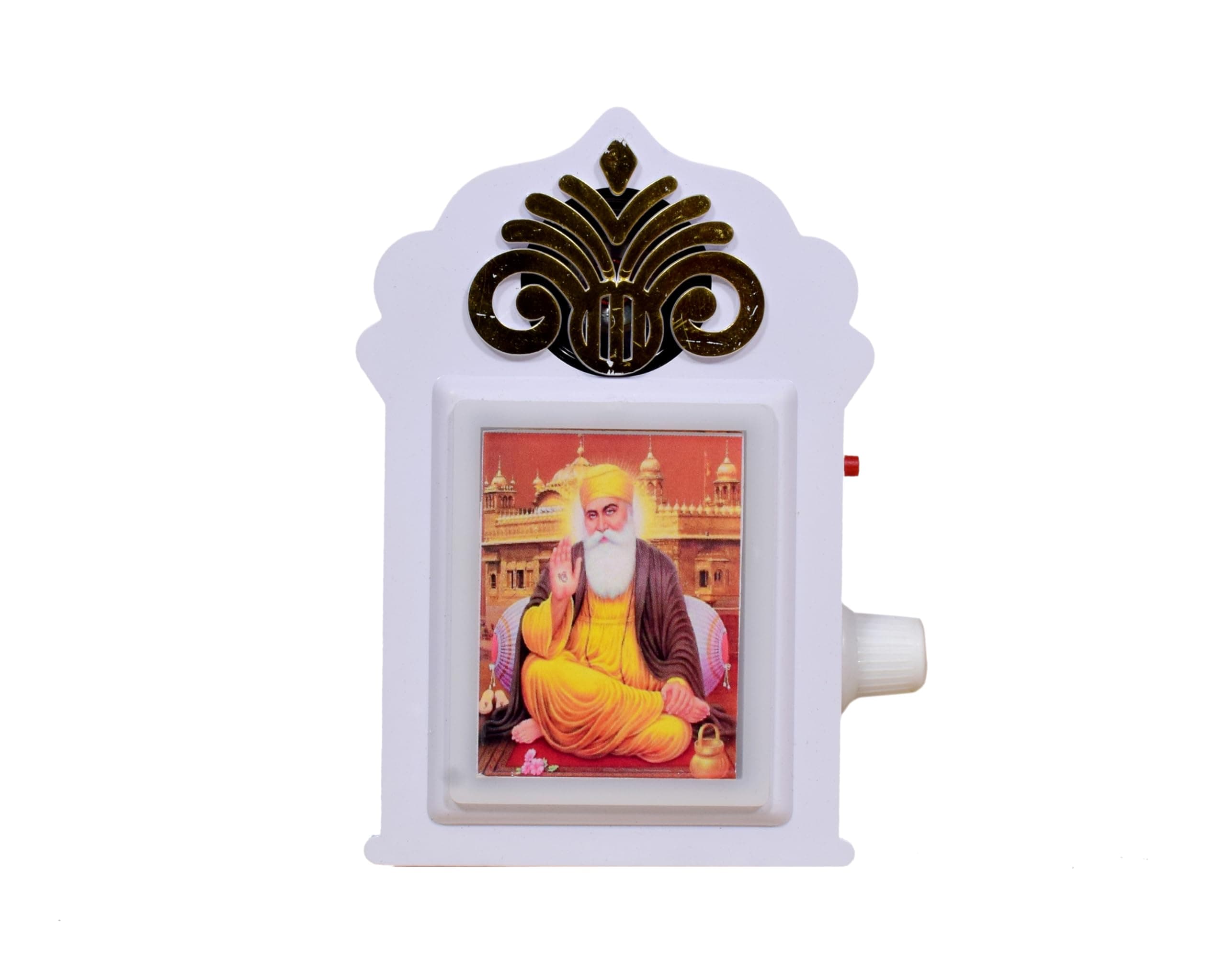 kh Electric Mantra Just Plug & Play Electric Sikh Religious Continuous Waheguru Simran Chanting Bell 10 in 1 Machine Spiritual Devotional (Satnam Waheguru) (Model - 1)