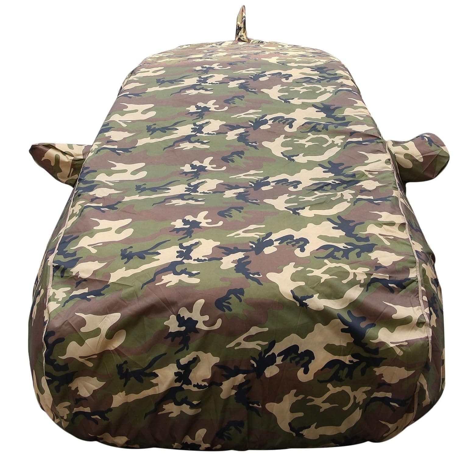 Nexon Waterproof Car Cover with Mirror & Antenna Pockets,Jungle Print Army Design, 4x4 American Matty,Triple Stitched,Compatible with Tata Nexon Car Cover (2017 to 2024),Tata Nexon Car Accessories