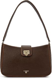 Da Milano Leather Baguette for Women - Brown (00426A-OL)
