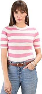 sassafras Women Striped Acrylic Top