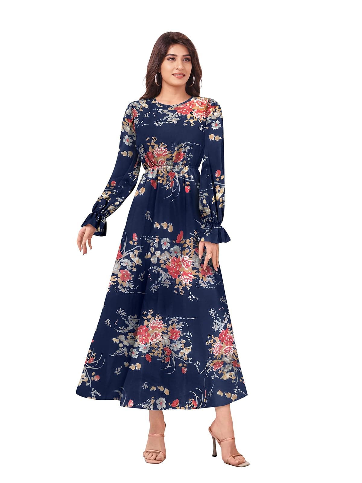 ILLI LONDON Women's A-LINE Maxi Gown Dress