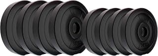 Kore 20 Kg (3 Kg X 4) And (2 Kg X 4) PVC Weight Plate, Black