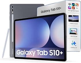 Samsung Galaxy Tab S10 Plus [Smartchoice], S Pen in-Box, 31.5 cm (12.4 inch) Dynamic AMOLED 2X Display, 12 GB RAM, 256 GB Storage, Wi-Fi + 5G Tablet, Moonstone Gray